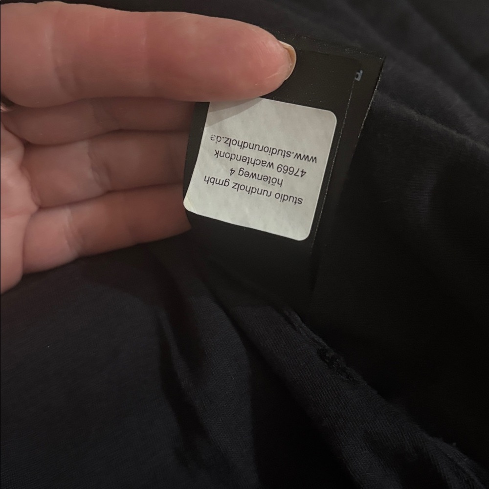 Rundholz Black Label Asymmetrical Tulip Skirt in Dark Gray and Black Print - Picture 14 of 16